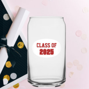 Rode en witte schoolkleuren schooljaar blikvorm glas