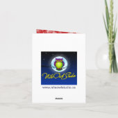 Rode en Witte Sneeuwvlokken Dankkaart Bedankkaart (Achterkant)