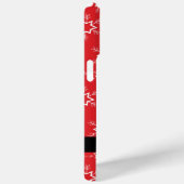 Rode en witte sneeuwvlokken, Jouw naam, Personalis Case-Mate iPhone Case (Achterkant / Rechts)