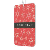 Rode en witte sneeuwvlokken, Jouw naam, Personalis Luchtverfrisser (Links)