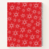 Rode en witte sneeuwvlokken, Jouw naam, Personalis Notitieboek (Achterkant)