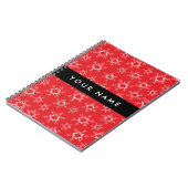 Rode en witte sneeuwvlokken, Jouw naam, Personalis Notitieboek (Linkerzijde)