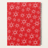 Rode en witte sneeuwvlokken, Jouw naam, Personalis Planner (Achterkant)