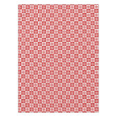 Rode en witte sneeuwvlokken tafelkleed (Voorkant)