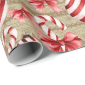 Rode en witte snijdkanen en zogenaamde Amerikaanse Cadeaupapier (Rol Hoek)