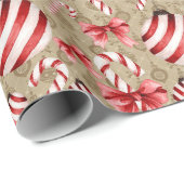 Rode en witte snijdkanen en zogenaamde Amerikaanse Cadeaupapier (Rol Hoek)