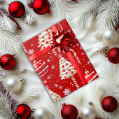  rode en witte snoep Cane Christmas Cadeaupapier