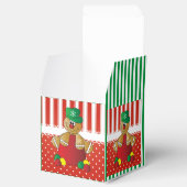 Rode en witte Snoepjes strepen en de Kerstman Bedankdoosjes (Geopend)