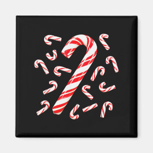 Rode en witte snoepriet Kerstman Kerstmis  Magneet
