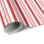 Rode en witte snoeprietjes cadeaupapier (Rol Hoek)