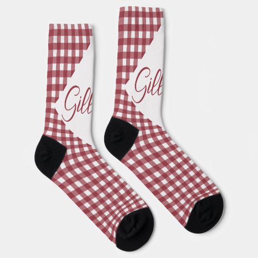  rode en witte Sokken van de Checkers Crew (Rechts)