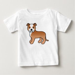 Rode En Witte Staffordshire Bull Terrier Hond