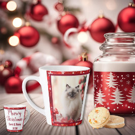 Rode en Witte Ster Vakantie Latte Mok