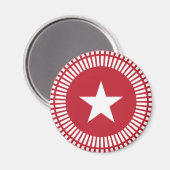 Rode en witte sterren en Stripes Magnet (Voorkant / Achterkant)