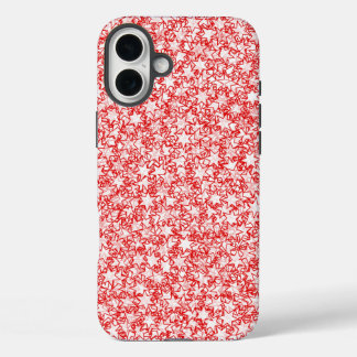 Rode en witte sterren Team Spirit Sports kleuren iPhone 16 Plus Hoesje
