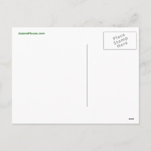 Rode en Witte Stip met Groen Lint Feestdagenkaart (Achterkant)