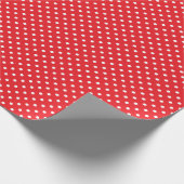 Rode en Witte Stippen Cadeaupapier (Hoek)