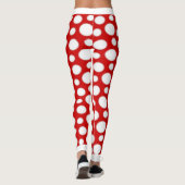 Rode en Witte Stippen Leggings (Achterkant)
