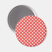 Rode en Witte Stippen Magneet (Voorkant / Achterkant)