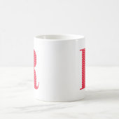 Rode en Witte Stippen Monogram Koffiemok (Center)