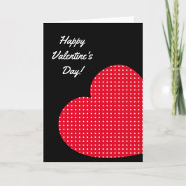 Rode en Witte Stippenhart Valentijnsdag Feestdagen Kaart