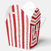 Rode en witte streep bedankdoosjes (Geopend)