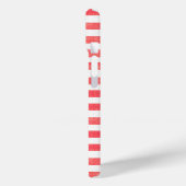 Rode en witte streep Case-Mate iPhone case (Achterkant / Links)