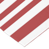 rode en witte streep korte tafelloper (Hoek)