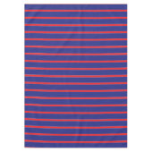 Rode en witte streep op blauw van de marine tafelkleed (Voorkant)