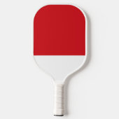 Rode en witte streep pickleball paddle (Achterkant)