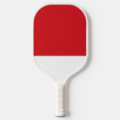 Rode en witte streep pickleball paddle (Voorkant)