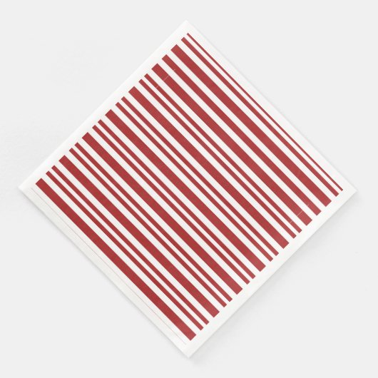 rode en witte streep servet (Hoek)