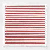 rode en witte streep servet (Voorkant)