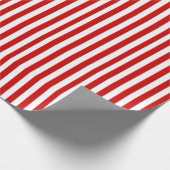 Rode en witte strepen cadeaupapier (Hoek)