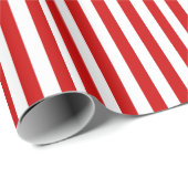 Rode en witte strepen cadeaupapier (Rol Hoek)