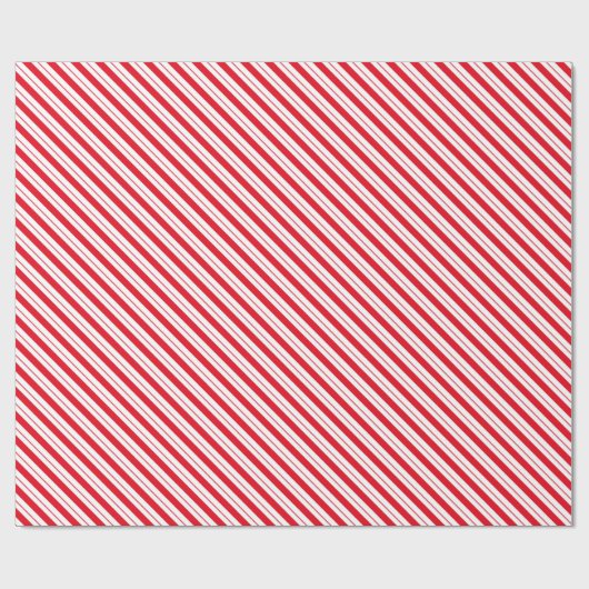 Rode en witte strepen cadeaupapier (Vlak)