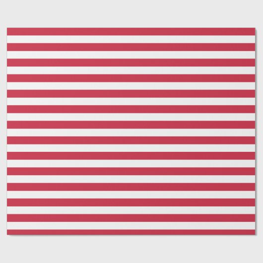 Rode en witte strepen cadeaupapier (Vlak)