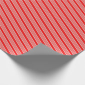 Rode en witte strepen cadeaupapier (Hoek)