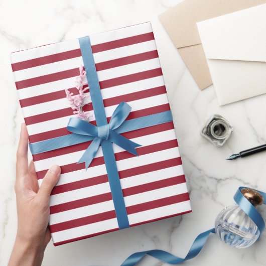 Rode en witte strepen Candy Cane of Amerikaans the Cadeaupapier (Geschenken)