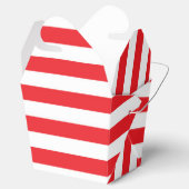 Rode en witte strepen Favor Box Bedankdoosjes (Geopend)