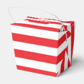 Rode en witte strepen Favor Box Bedankdoosjes (Achterkant)