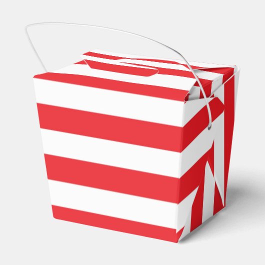 Rode en witte strepen Favor Box Bedankdoosjes (Achterkant)