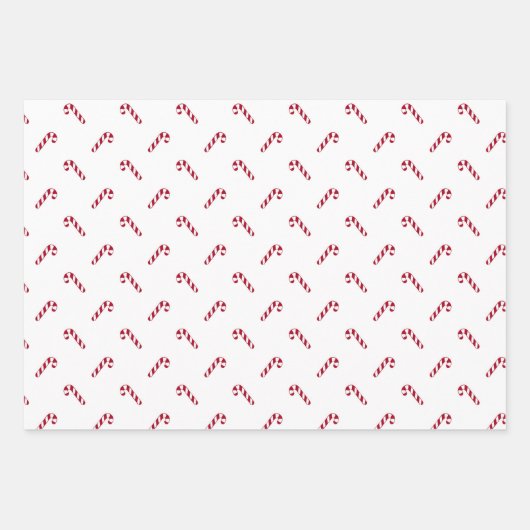 Rode en witte strepen inpakpapier vel (Voorkant 2)