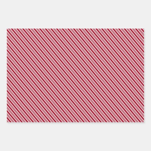 Rode en witte strepen inpakpapier vel (Voorkant)