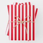 Rode en witte strepen inpakpapier vel (In situ)