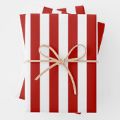 Rode en witte strepen inpakpapier vel (In situ)