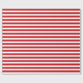 Rode en witte strepen kerstinpakpapier cadeaupapier (Vlak)