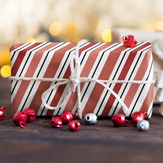 Rode en witte strepen Kerstmis Tissuepapier