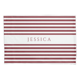 Rode en witte strepen kussensloop