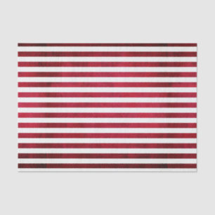 Rode en witte strepen op textiel van textiel door  tissuepapier